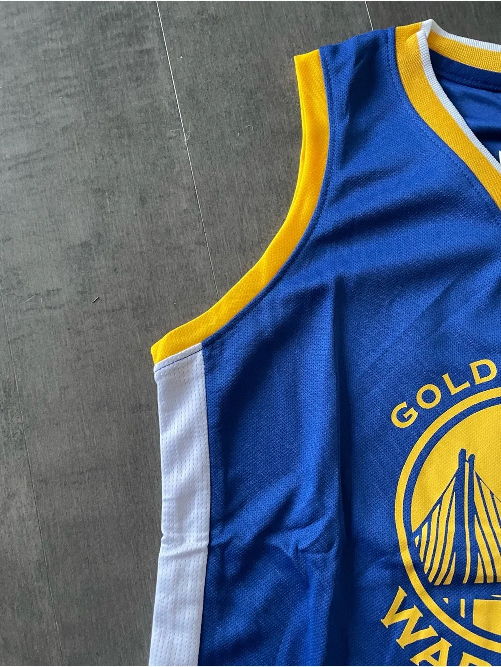 Stephen Curry #30 Blue and Yellow warriors away Basketball Jersey and Shorts Set